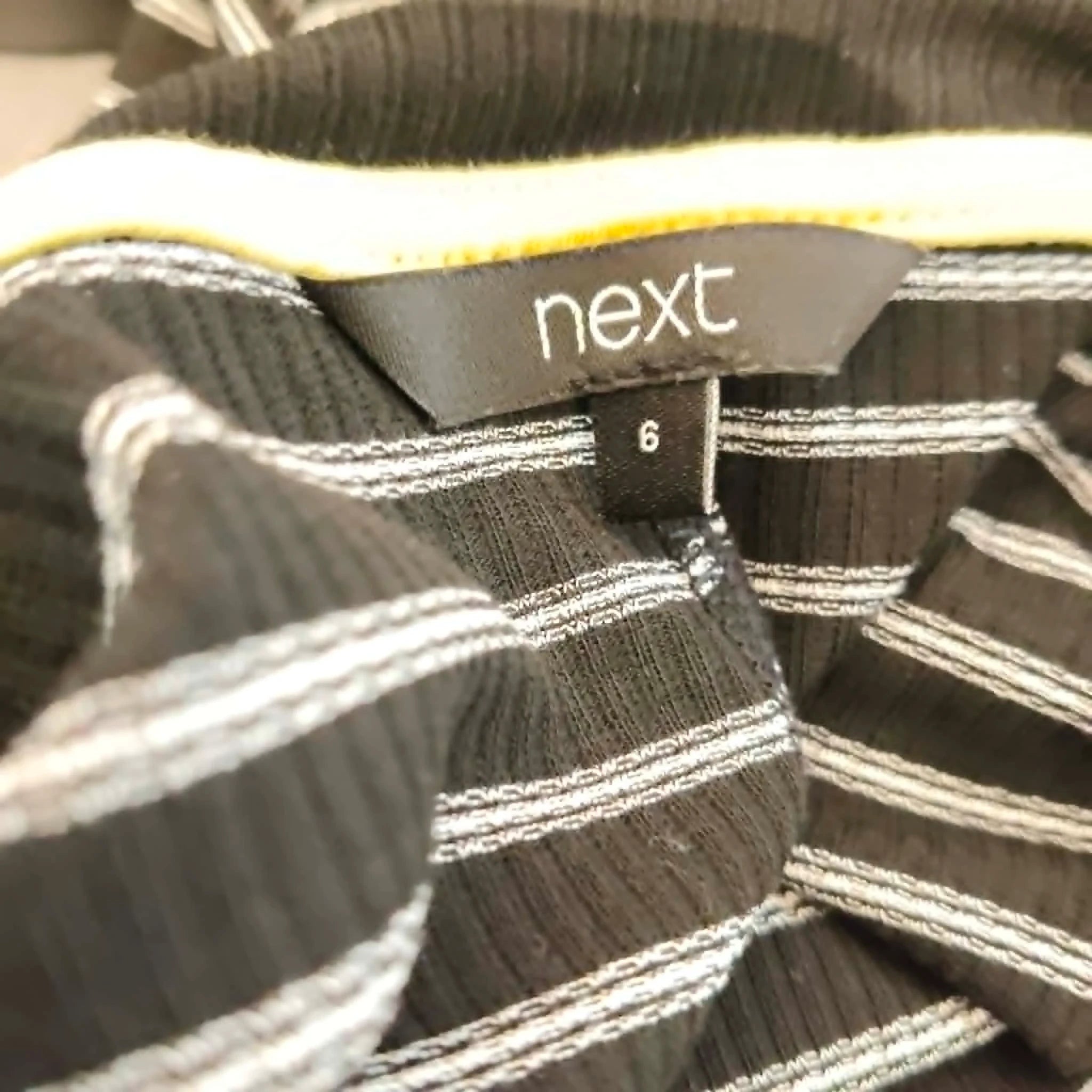 Black & White Stripe Knit Dress - Next