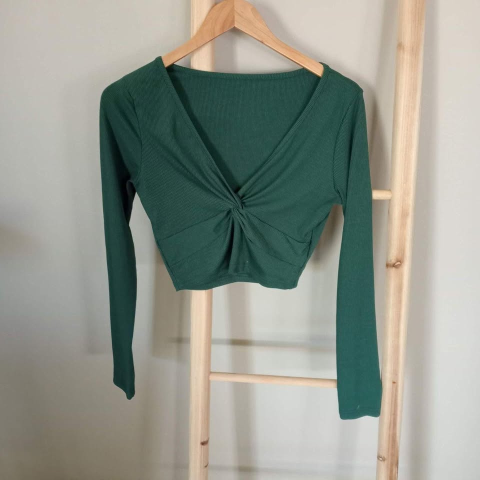 Dark green Crop Top - Shein