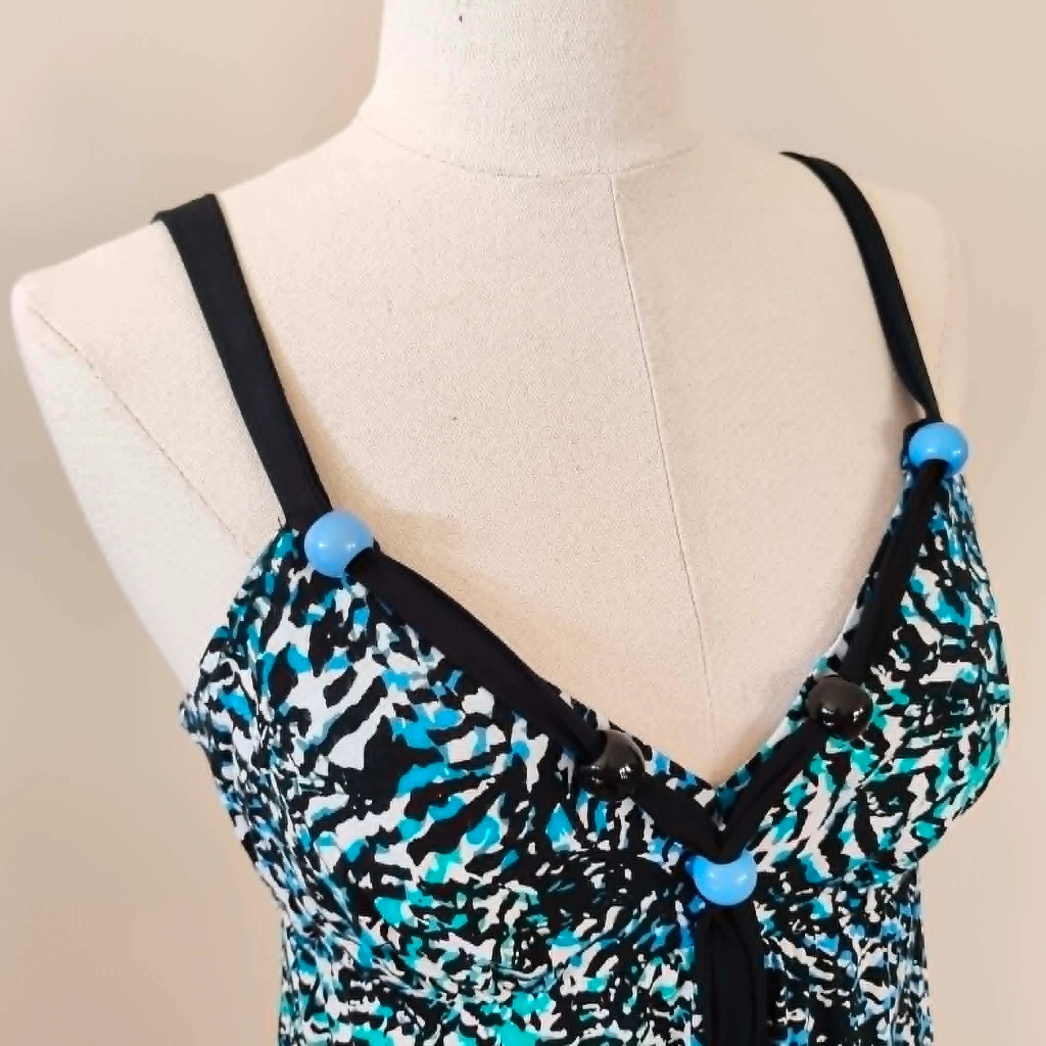 Blue Abstract Print Cami Top Size - Geroge
