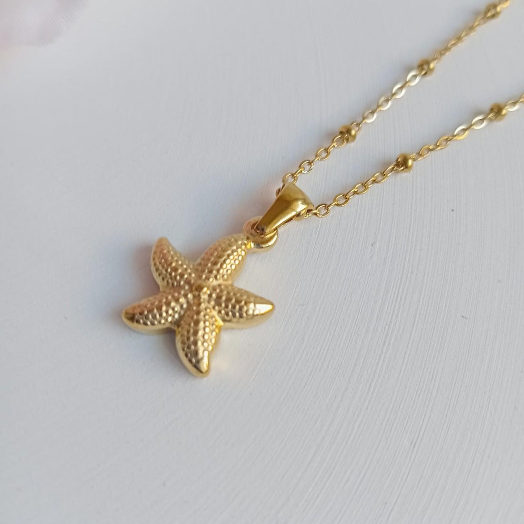 18k Gold Plated Starfish Necklace