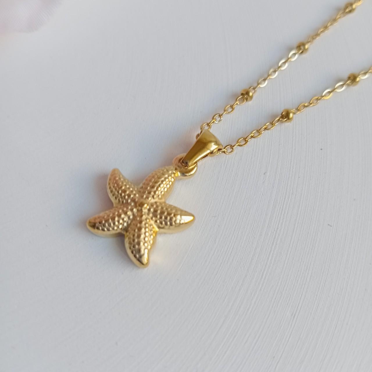 18k Gold Plated Starfish Necklace