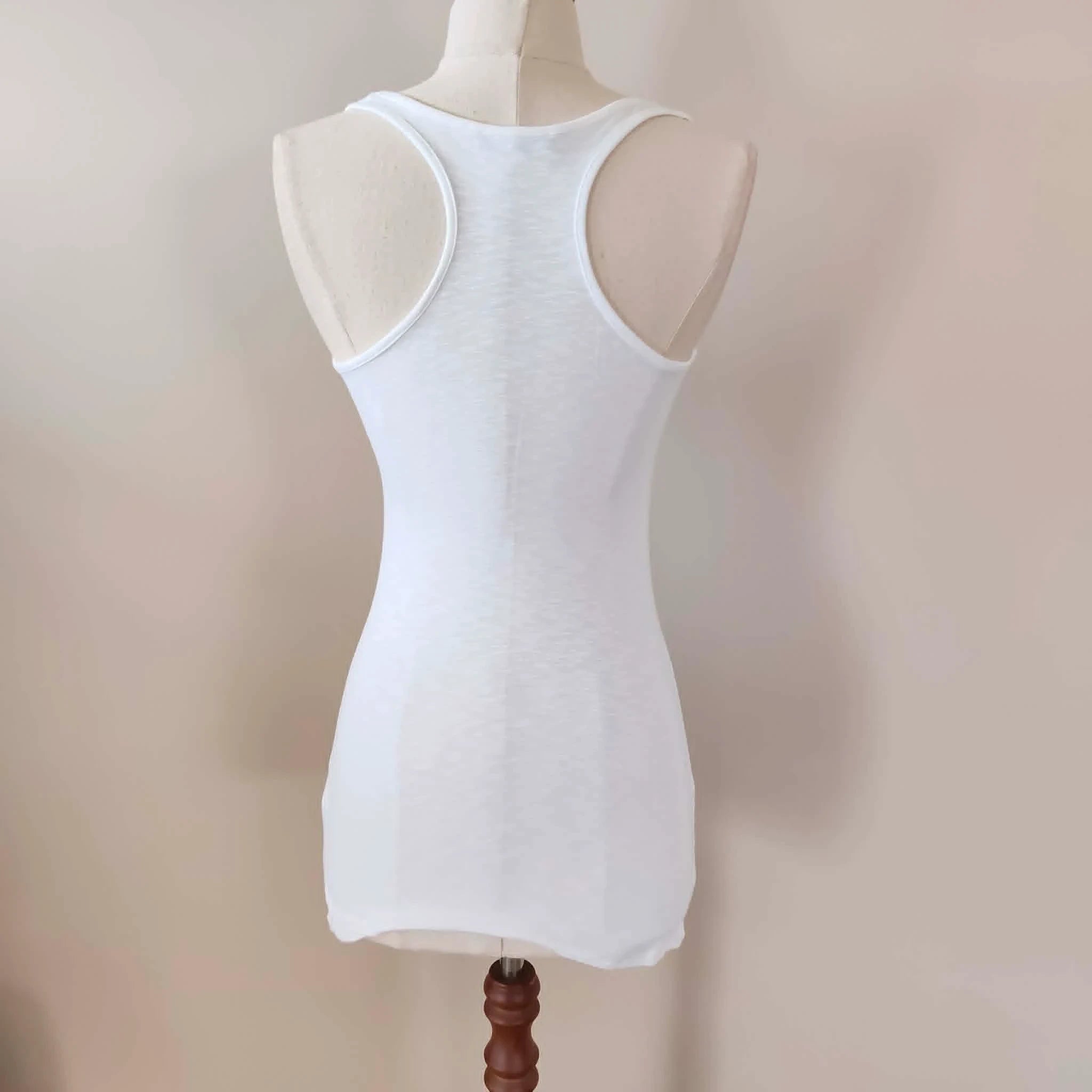 White Racerback Tank y2k - Jane Norman